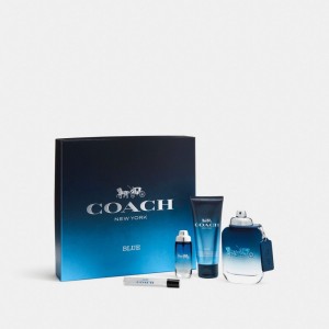 Coach Blue Eau De Toilette 3 Piece Gift Set Fragrance Herren Mehrfarbig | GLSTE-8124