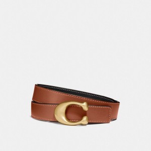 Coach C Hardware Reversible Belt, 25 Mm Gürtel Damen Schwarz | DBFOA-3490