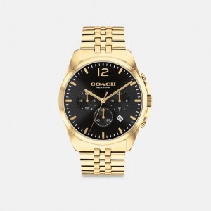 Coach Greyson Watch, 43 Mm Uhren Herren Gold | MGZSB-3452