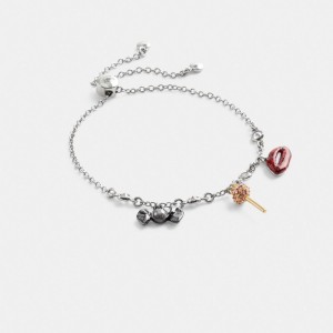 Coach Mini Candy Slider Bracelet Schmuck Damen Silber Mehrfarbig | ZIERW-2857
