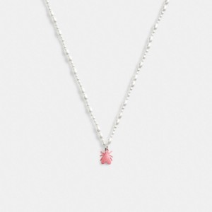 Coach Pearl Fly Pendant Necklace Schmuck Damen Silber Mehrfarbig | LZCNF-6382