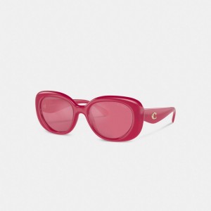 Coach Pillow Tabby Round Sunglasses Brillen Damen Mehrfarbig | CXQNH-2034