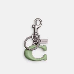 Coach Signature Bag Charm Schmuck Damen Silber | EXACV-3419