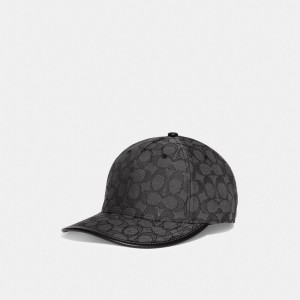 Coach Signature Jacquard Baseball Hat Hüte Herren Grau | CAMLR-3498