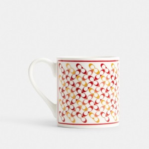 Coach Signature Mug Reisetasche Damen Rot Mehrfarbig | CKJOA-9053