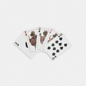 Coach Signature Playing Cards Reisetasche Damen Rot Mehrfarbig | BJFSK-1865