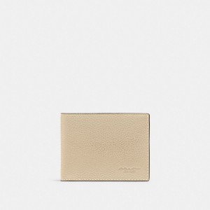 Coach Slim Billfold Wallet Brieftaschen Herren Weiß | MWKHA-9058