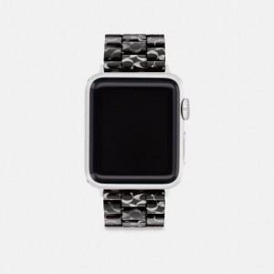 Coach Strap, 38 Mm, 40 Mm And 41 Mm Uhren Herren Schwarz | UFIJM-0751