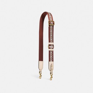 Coach Strap With Chain Stripe Schmuck Damen Weiß | DCZVS-4705