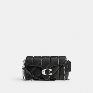Coach Tabby Crossbody Wristlet With Pillow Quilting Uhren Damen Silber Schwarz | EMJQZ-8647